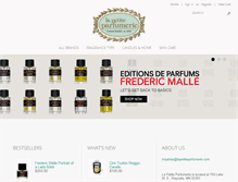 Tablet Screenshot of lapetiteparfumerie.com